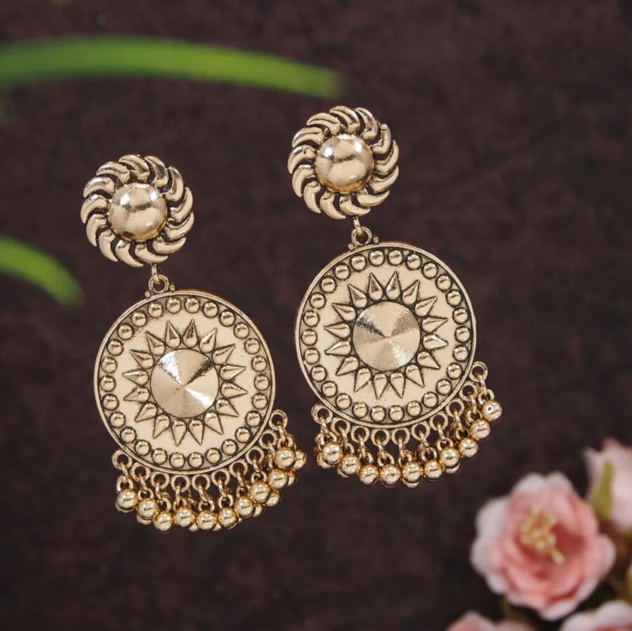 Antique Gold/Silver Plated Trendy Stylish Fancy Jhumki Earring