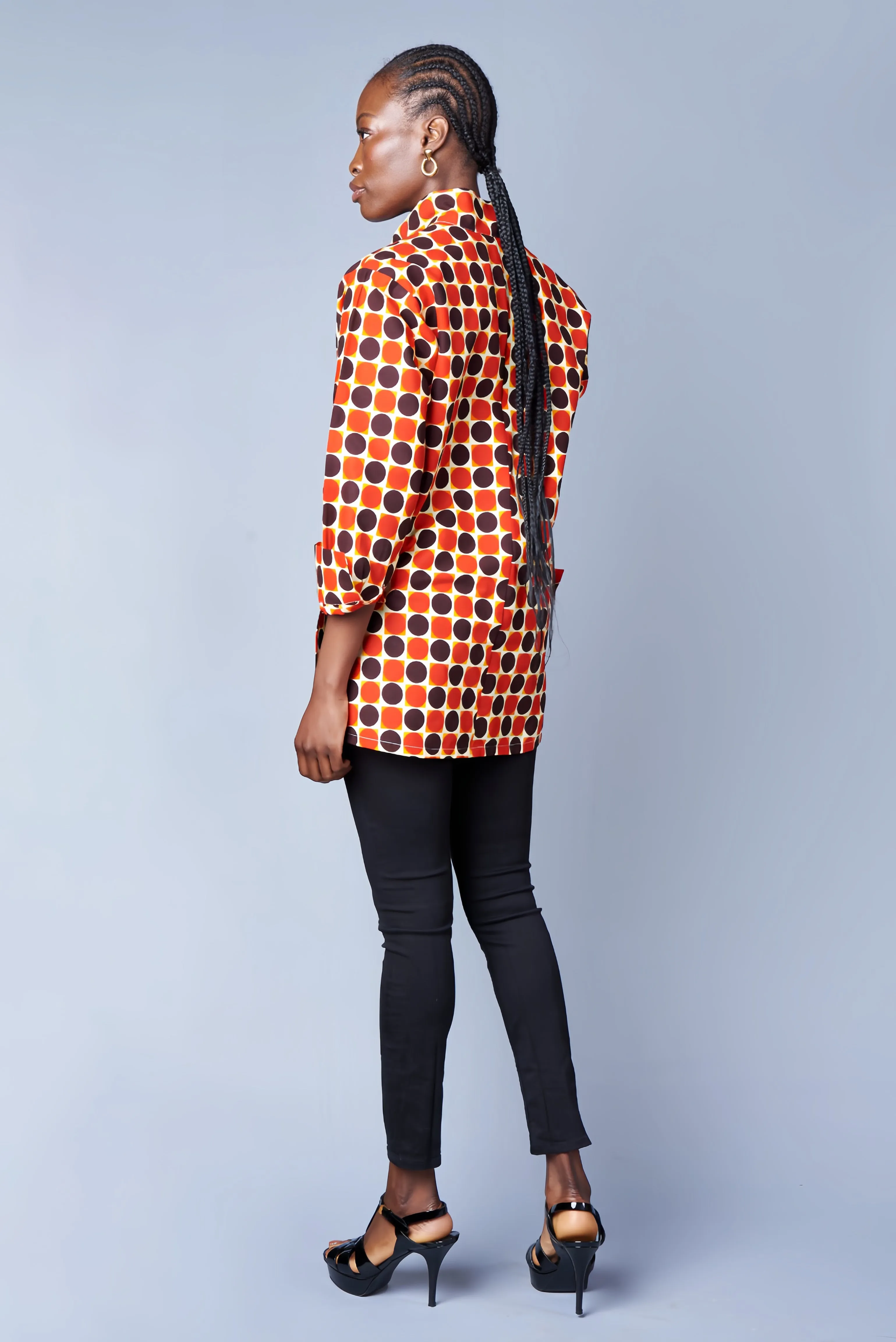 Archive Sale! BOYFRIEND BLOUSE IN RED DOTS