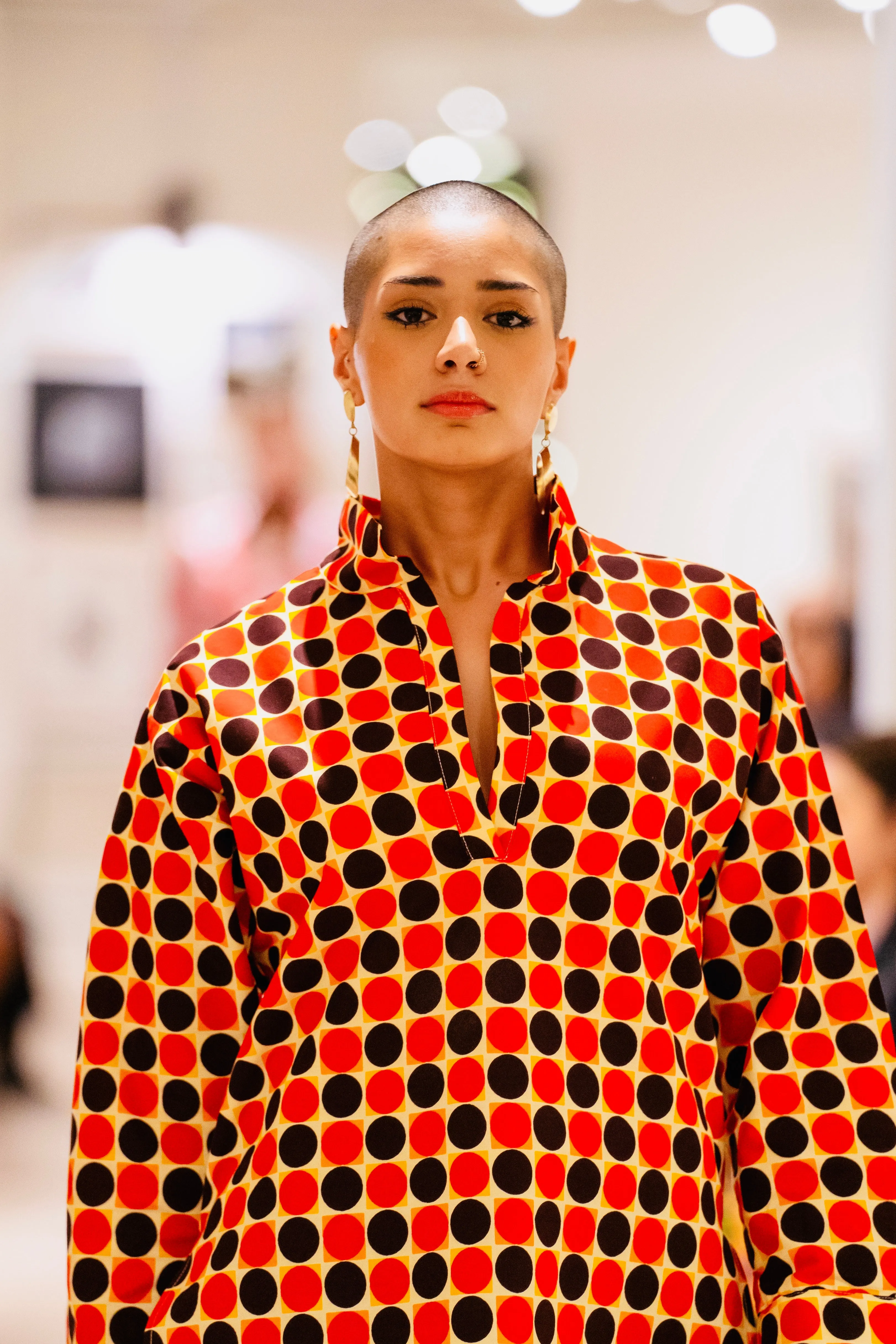 Archive Sale! BOYFRIEND BLOUSE IN RED DOTS