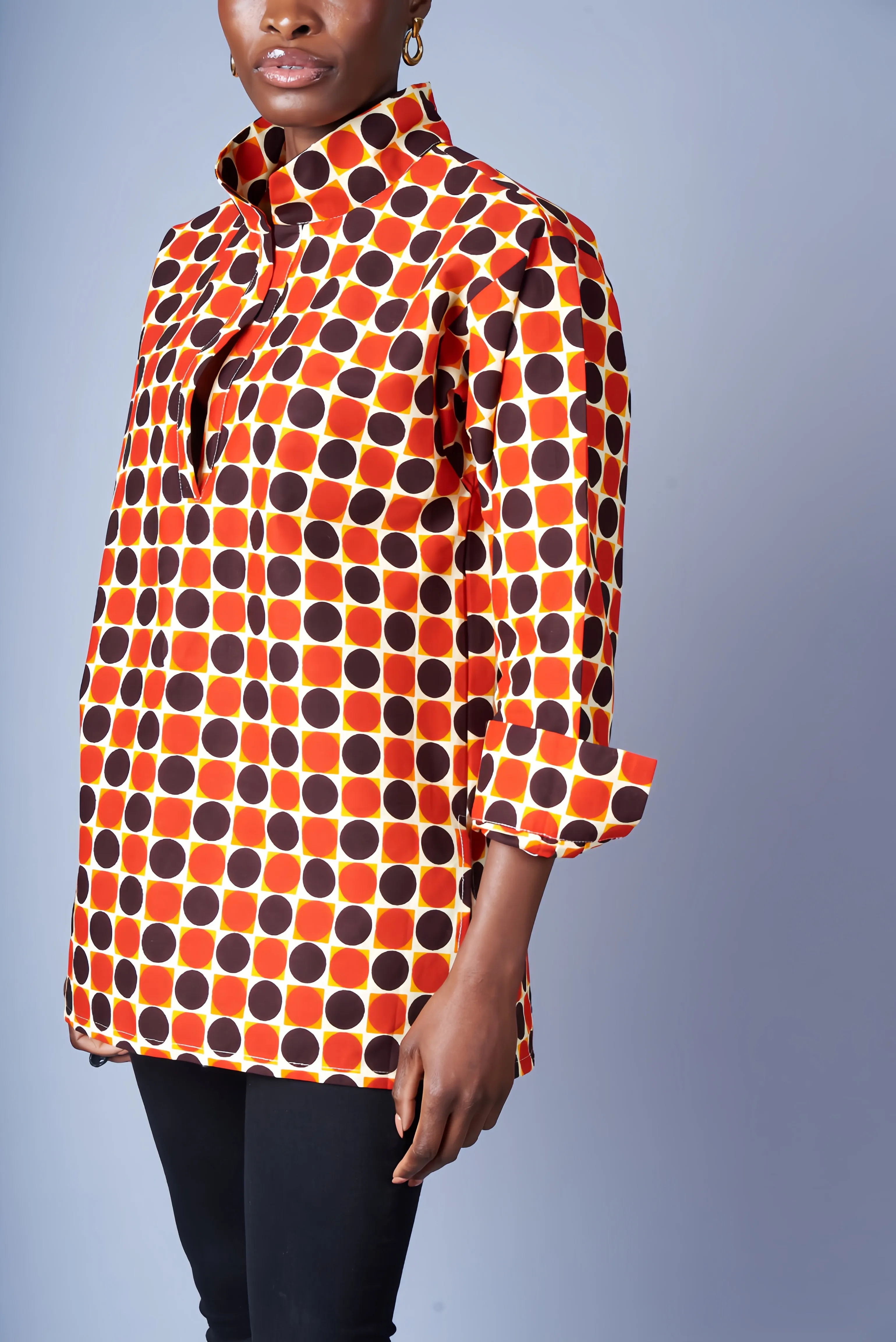 Archive Sale! BOYFRIEND BLOUSE IN RED DOTS
