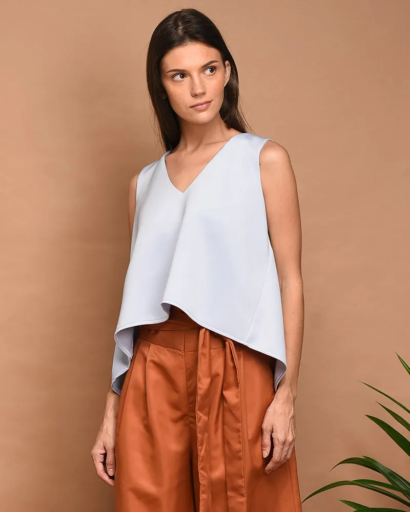 Audrina V-Neck Jersey Top