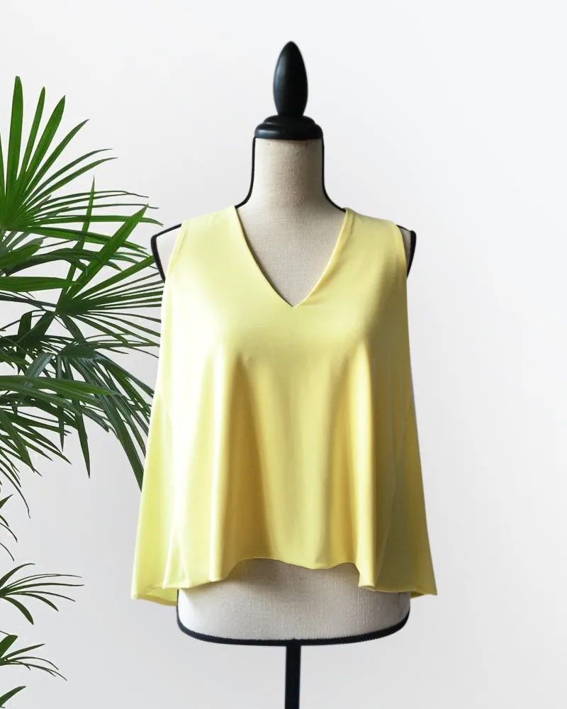 Audrina V-Neck Jersey Top