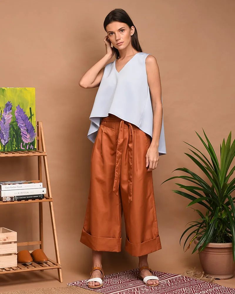 Audrina V-Neck Jersey Top