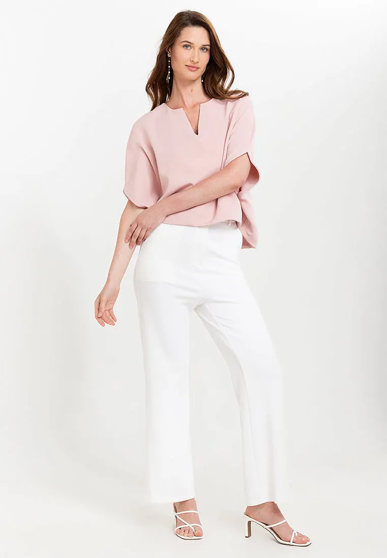 Avery V-Neck Neocrepe Top