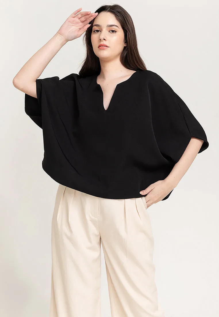 Avery V-Neck Neocrepe Top