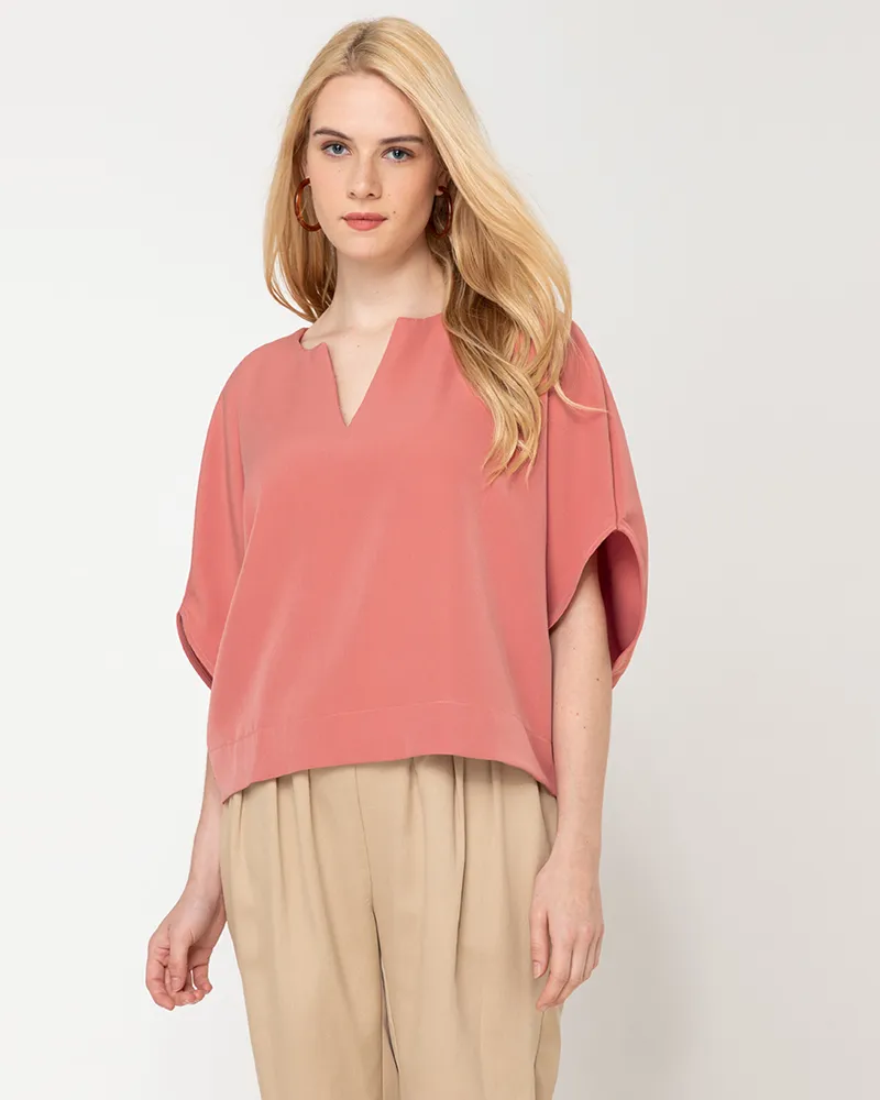 Avery V-Neck Neocrepe Top