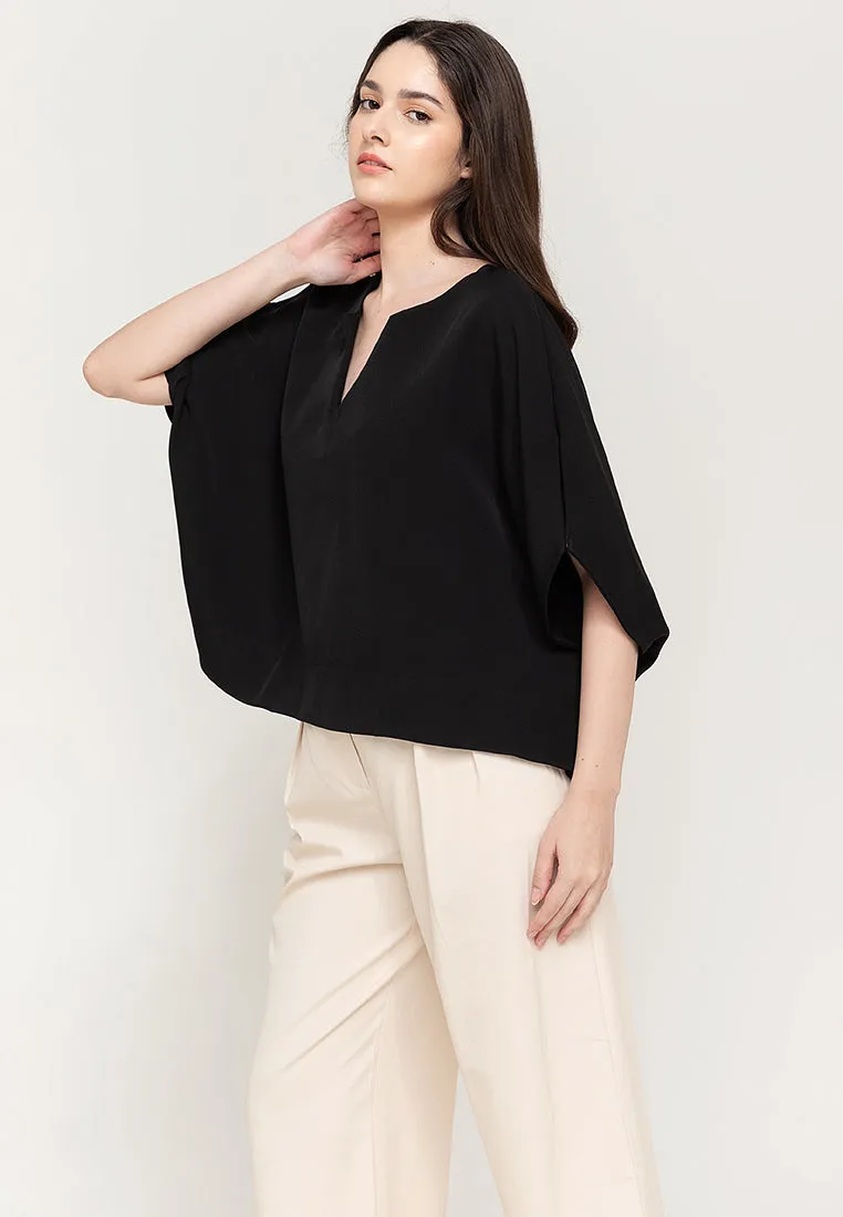 Avery V-Neck Neocrepe Top