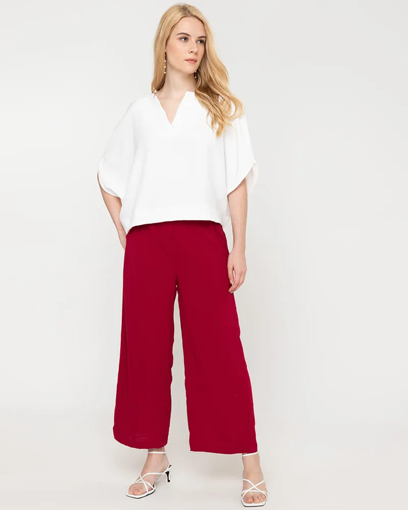 Avery V-Neck Neocrepe Top