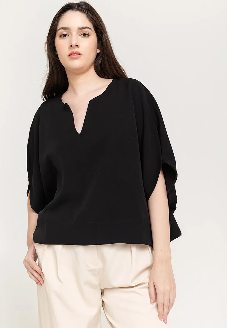 Avery V-Neck Neocrepe Top