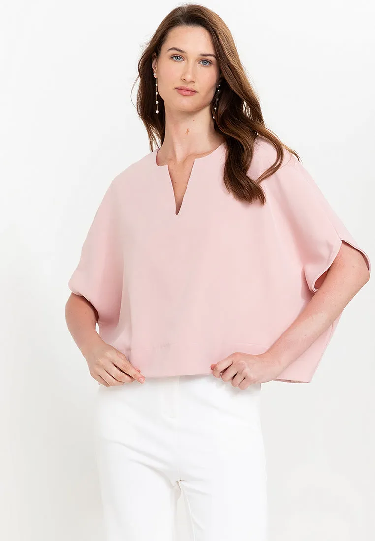 Avery V-Neck Neocrepe Top