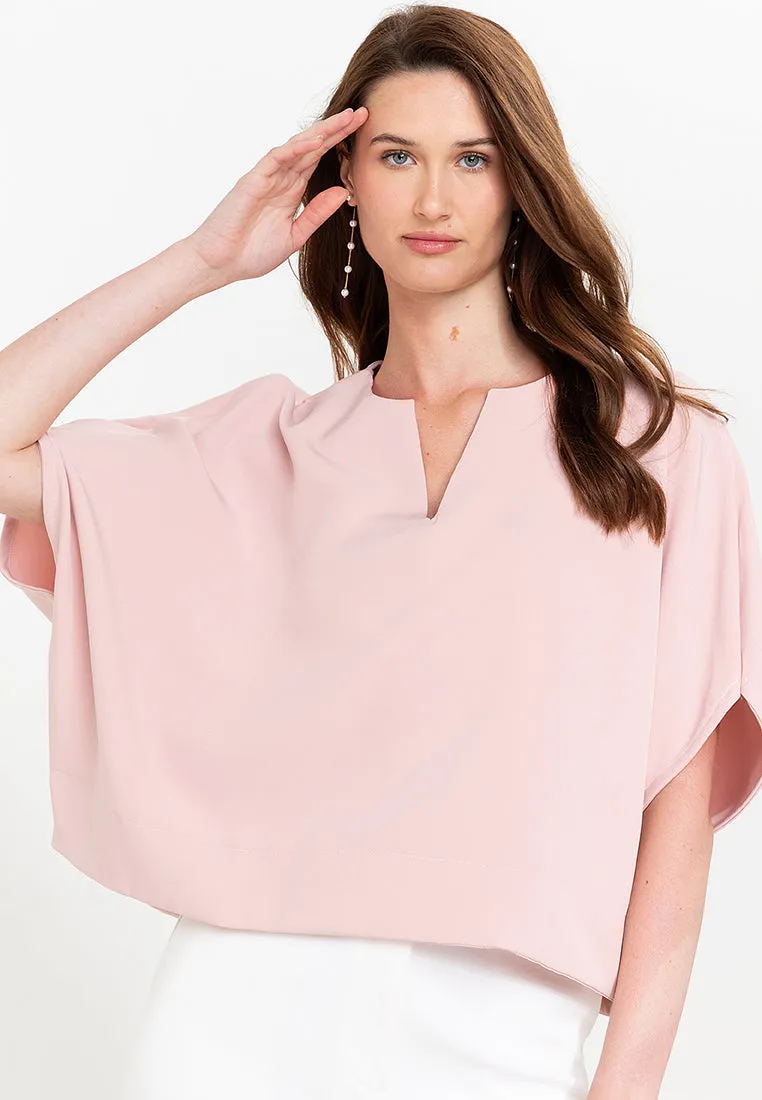 Avery V-Neck Neocrepe Top