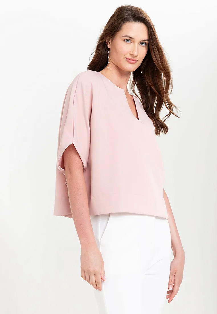 Avery V-Neck Neocrepe Top