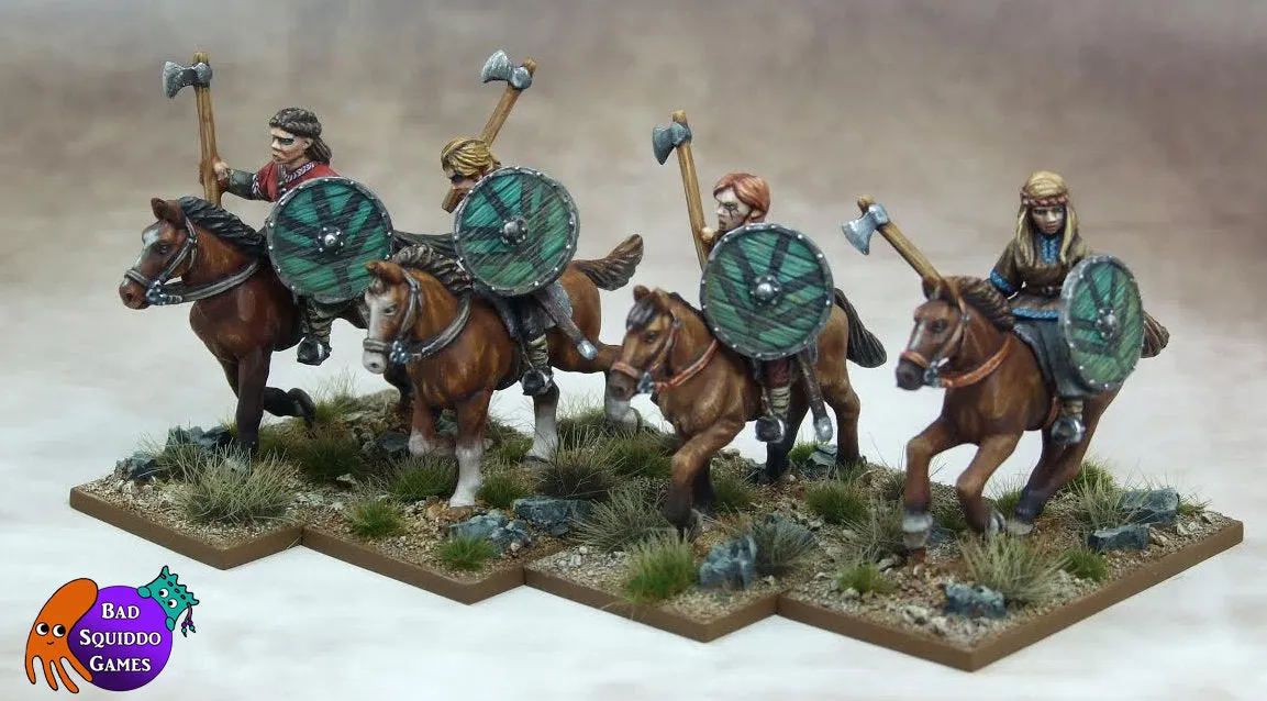 Bad Squiddo Games Mounted Shieldmaiden Warriors BSQ BFM039