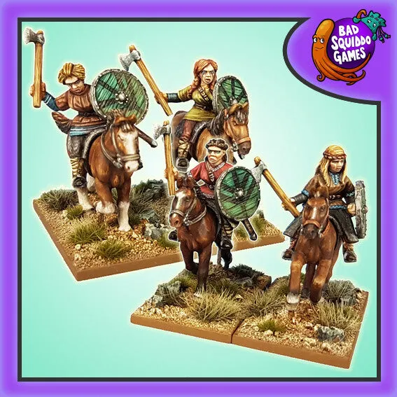 Bad Squiddo Games Mounted Shieldmaiden Warriors BSQ BFM039