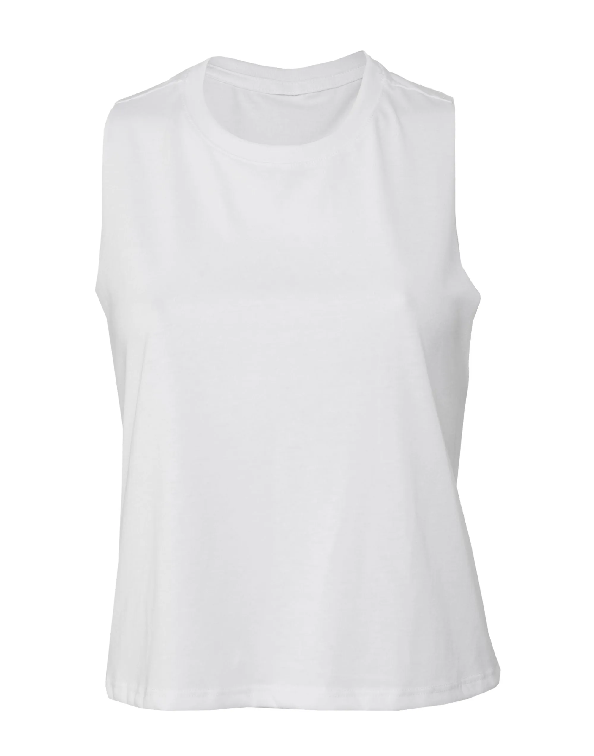 BE6682 Bella Womens Racerback Cropped Tank