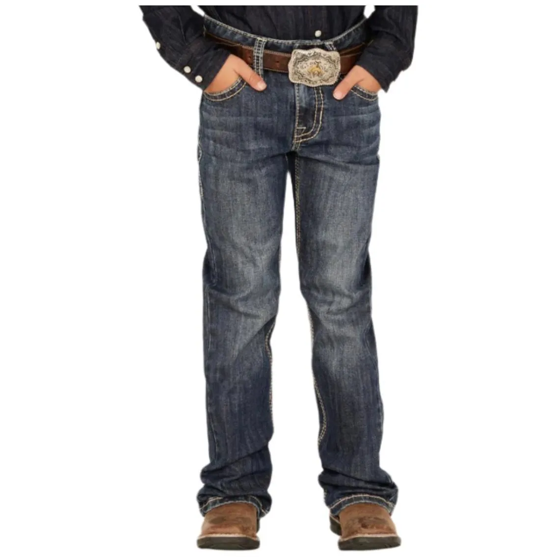 Boy's Rock and Roll Denim Bootcut Stretch Jeans BB0BD04263