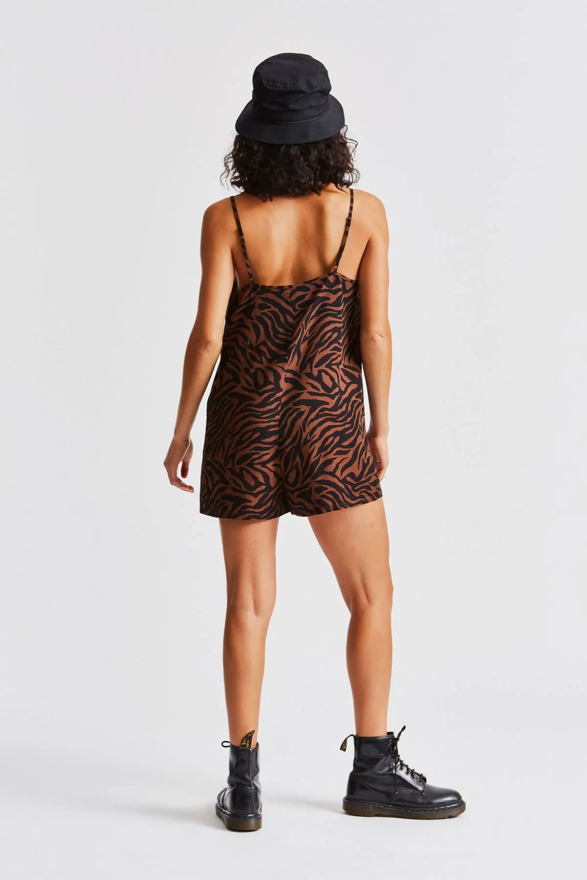 Christy Romper - Zebra