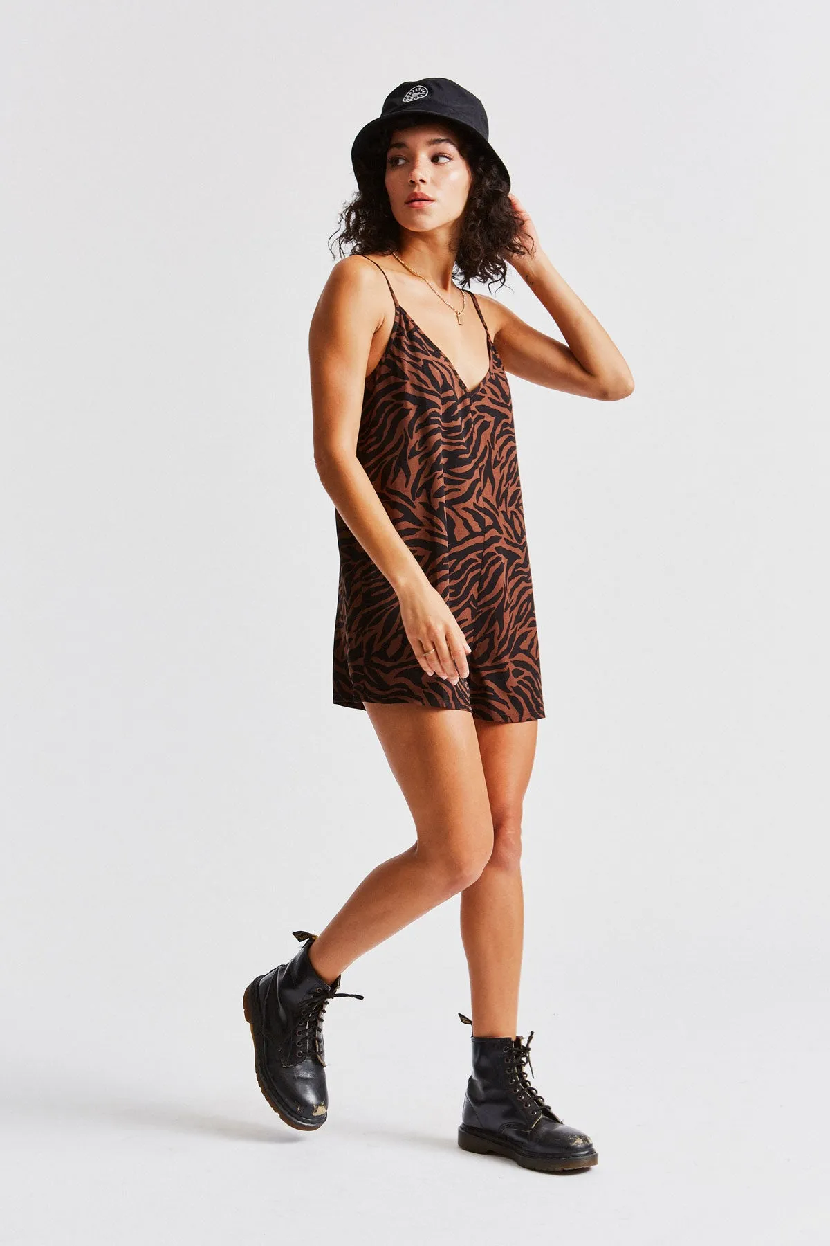 Christy Romper - Zebra