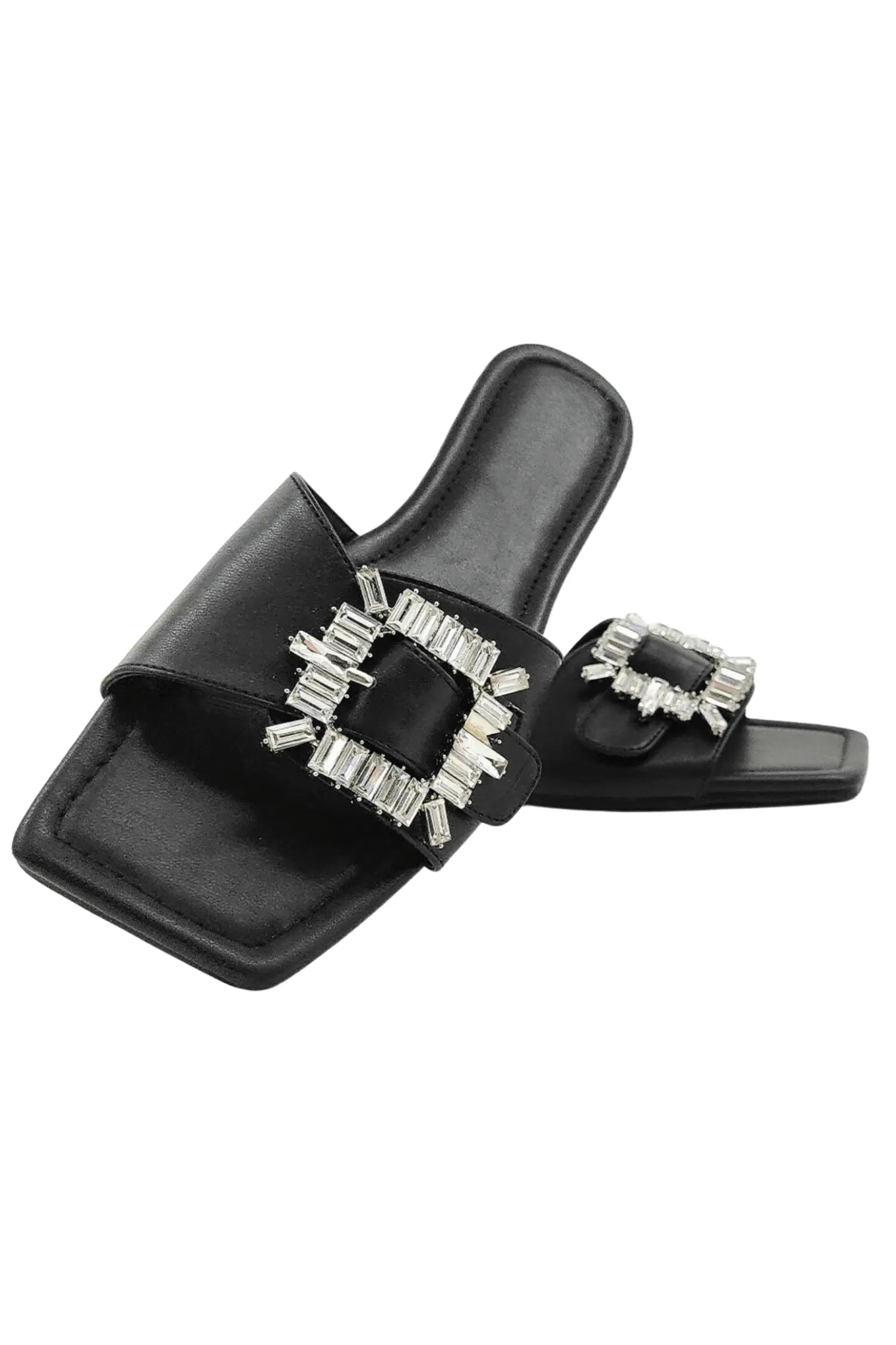 Consuelo Rhinestone Slide Sandal