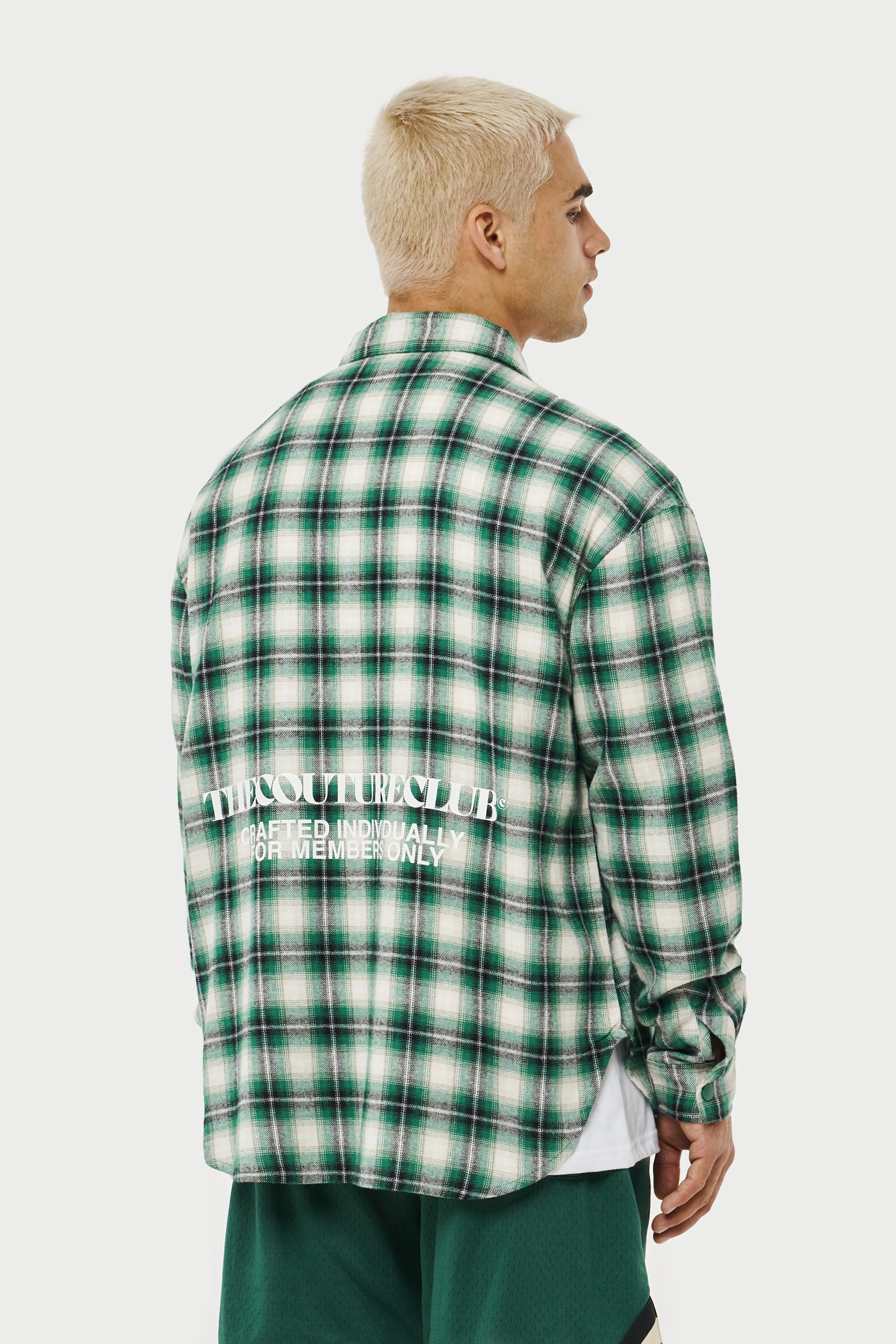 COPYRIGHT CHECK RELAXED SHIRT - GREEN