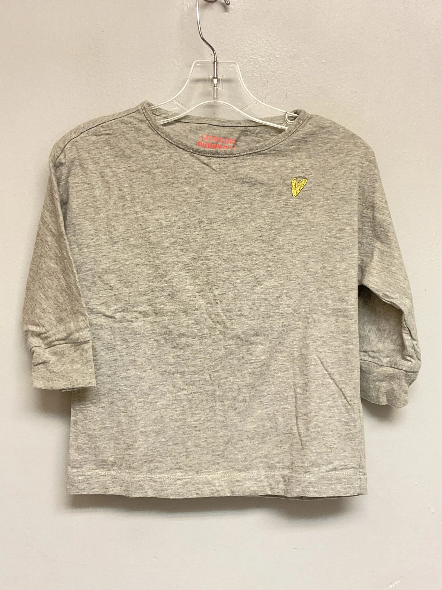 Crew Cuts Size 6 Gray Cotton Girls Tees/Polos/Tunics