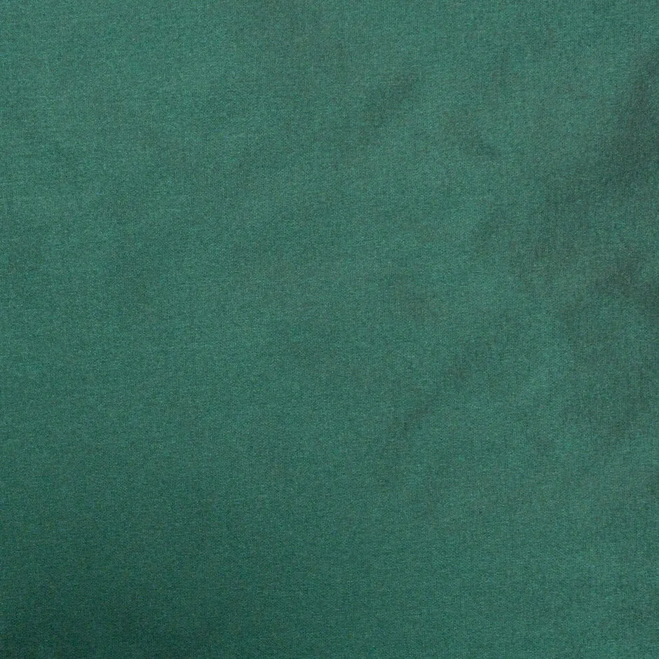 Dark Bottle Green Plain Silk Taffeta