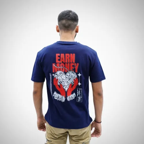 Demon Wear's Earn Money "Samurai"  Graphic T-Shirt Combo Pack of 2 for Him