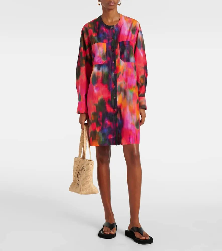 Eres Galaxie cotton and silk shirt dress