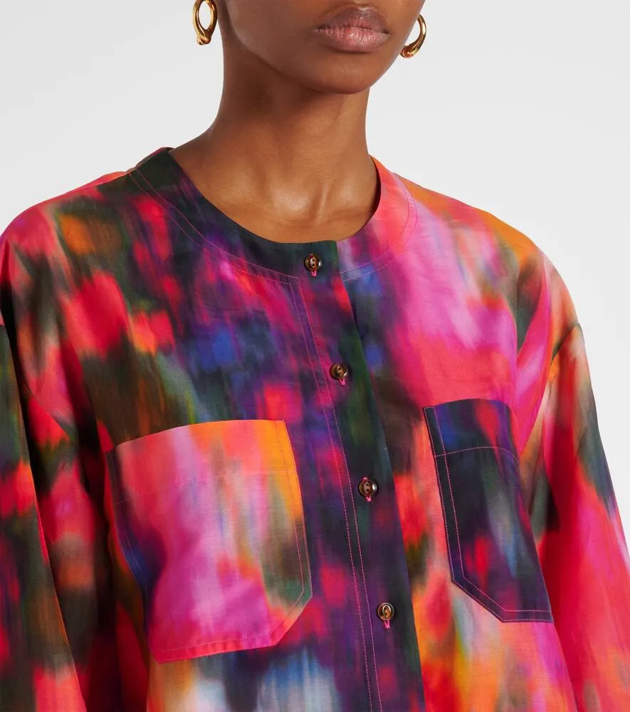 Eres Galaxie cotton and silk shirt dress