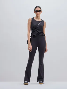 LOV Black Bootcut High-Rise Pants
