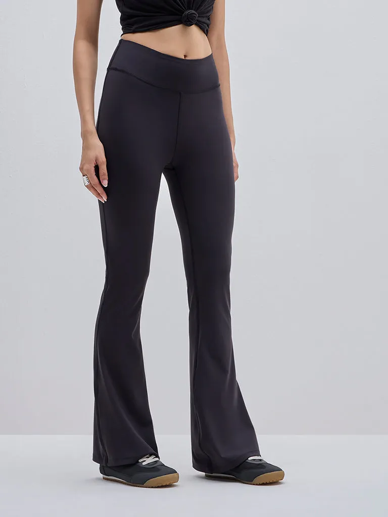 LOV Black Bootcut High-Rise Pants