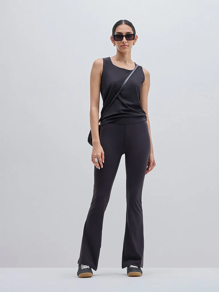 LOV Black Bootcut High-Rise Pants