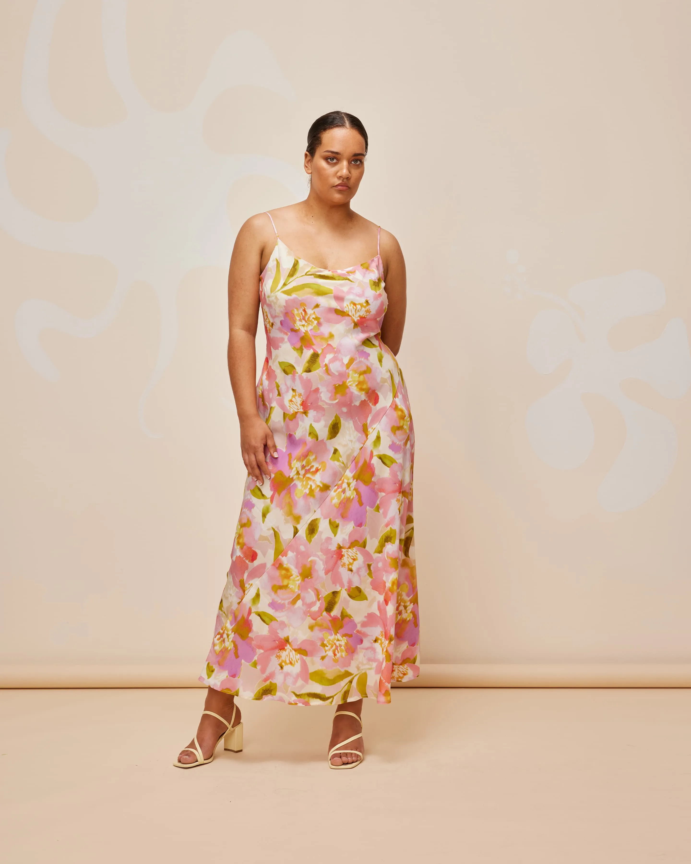 MORGAN SILK SLIP BALLET FLORAL