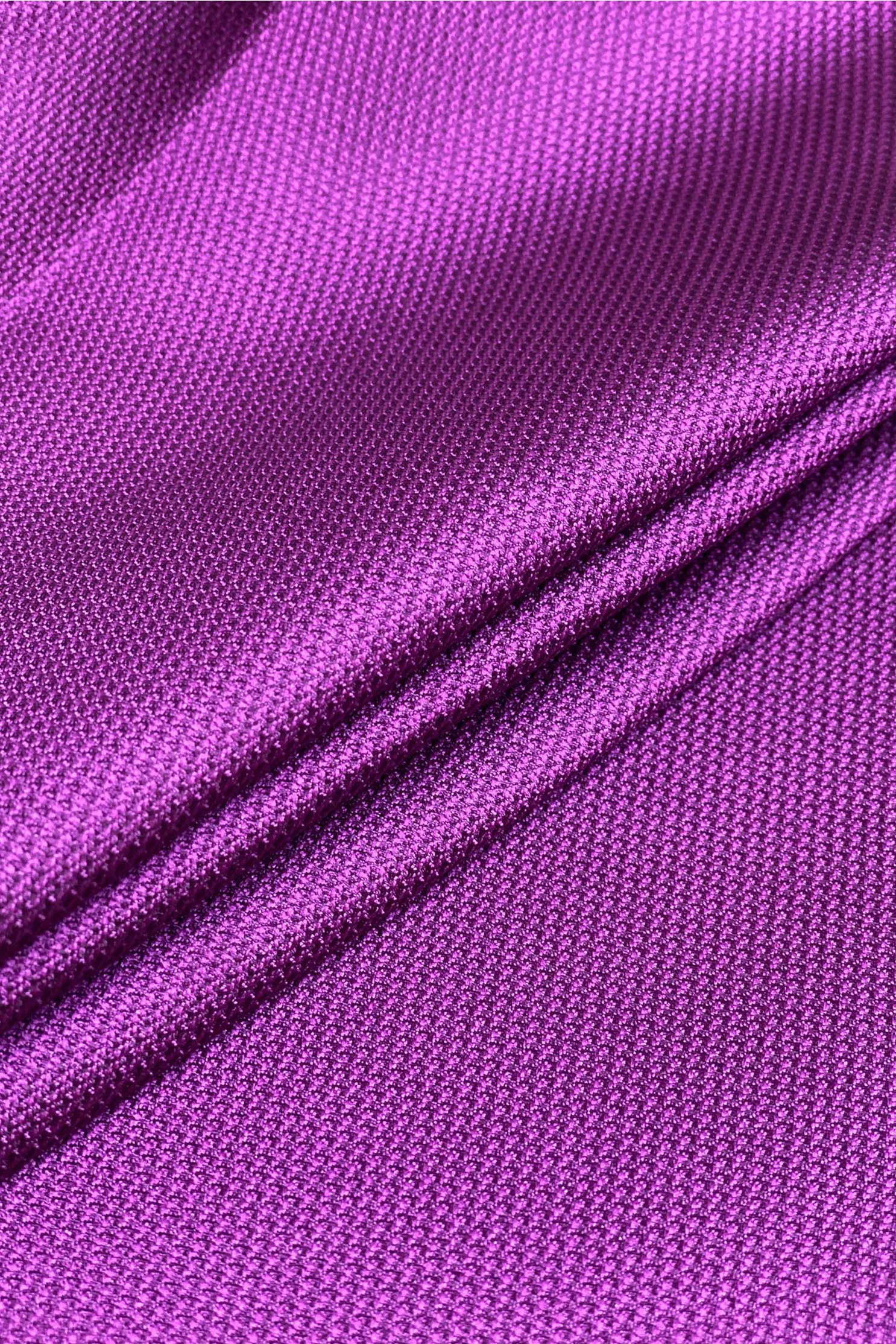 Purple Wine Italian Silk Blend Mikado Pique Fabric