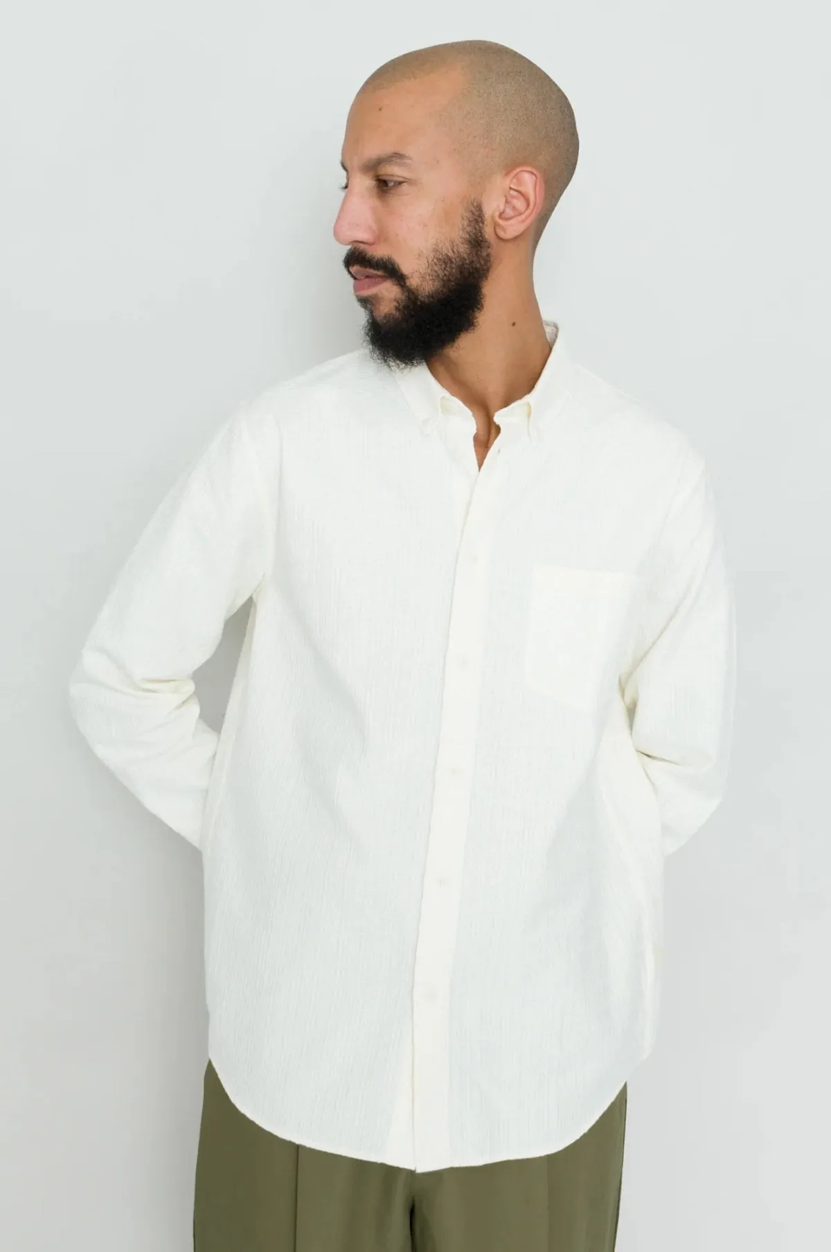 Relaxed Fit Shirt Ecru Tapestry