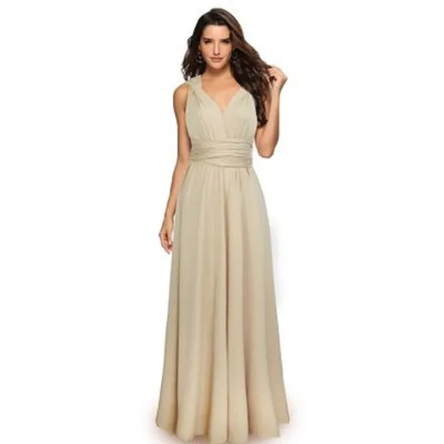Sexy Women Multiway Wrap Convertible Boho Maxi Club Red Dress Bandage Long Dress Party Bridesmaids Infinity Robe Longue Femme