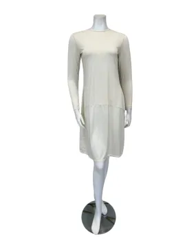 Slimit 39" Ivory/Ivory Long Sleeve Shell Slip Adjustable Neck
