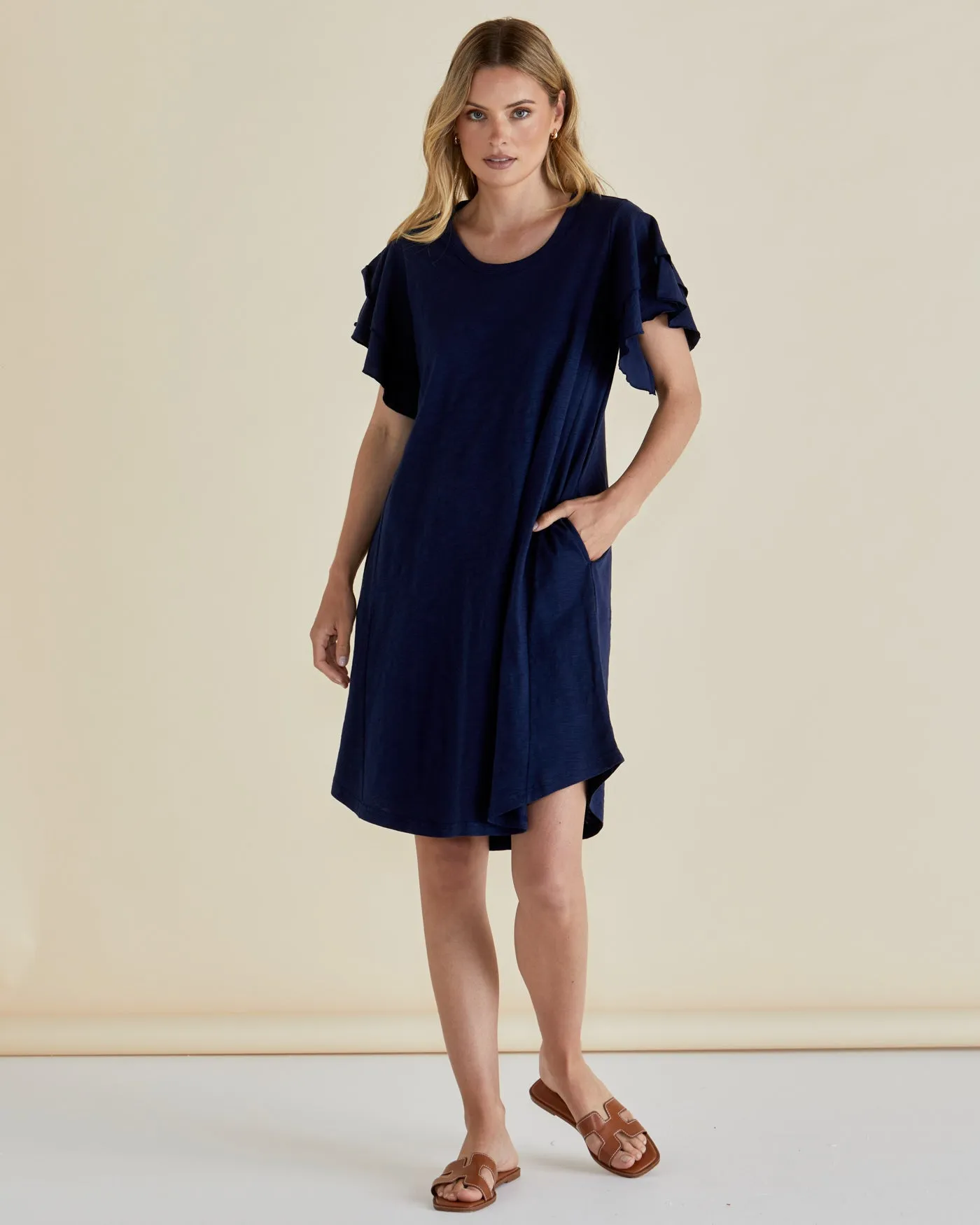 Sydney Tee Dress - Navy